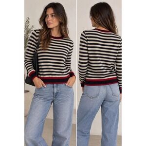 Madeline Thompson Striped Cashmere Sweater